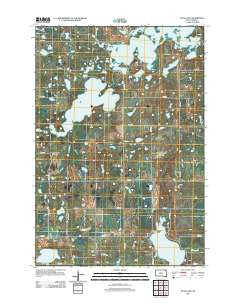 Piyas Lake South Dakota Historical topographic map, 1:24000 scale, 7.5 X 7.5 Minute, Year 2012
