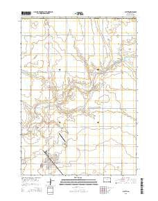 Platte South Dakota Current topographic map, 1:24000 scale, 7.5 X 7.5 Minute, Year 2015