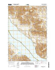 Pollock NW South Dakota Current topographic map, 1:24000 scale, 7.5 X 7.5 Minute, Year 2015