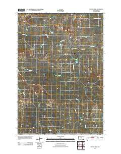Porter Creek South Dakota Historical topographic map, 1:24000 scale, 7.5 X 7.5 Minute, Year 2012