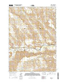 Powell South Dakota Current topographic map, 1:24000 scale, 7.5 X 7.5 Minute, Year 2015
