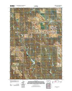 Powell NW South Dakota Historical topographic map, 1:24000 scale, 7.5 X 7.5 Minute, Year 2012