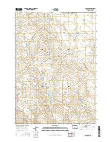 Powell NW South Dakota Current topographic map, 1:24000 scale, 7.5 X 7.5 Minute, Year 2015