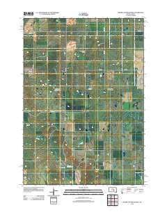 Prairie Center School South Dakota Historical topographic map, 1:24000 scale, 7.5 X 7.5 Minute, Year 2012