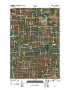 Prairie City NE South Dakota Historical topographic map, 1:24000 scale, 7.5 X 7.5 Minute, Year 2012