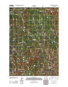 Preacher Spring South Dakota Historical topographic map, 1:24000 scale, 7.5 X 7.5 Minute, Year 2012
