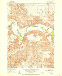 Presho 4 NW South Dakota Historical topographic map, 1:24000 scale, 7.5 X 7.5 Minute, Year 1951