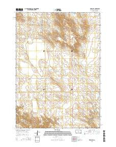 Presho SE South Dakota Current topographic map, 1:24000 scale, 7.5 X 7.5 Minute, Year 2015