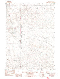 Provo South Dakota Historical topographic map, 1:25000 scale, 7.5 X 7.5 Minute, Year 1982