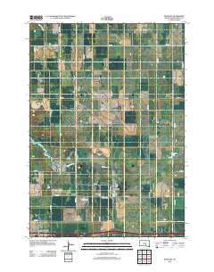 Pukwana South Dakota Historical topographic map, 1:24000 scale, 7.5 X 7.5 Minute, Year 2012