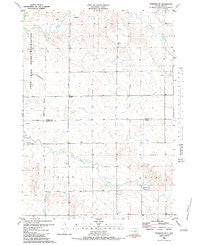 Pukwana NE South Dakota Historical topographic map, 1:24000 scale, 7.5 X 7.5 Minute, Year 1983