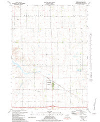 Pukwana South Dakota Historical topographic map, 1:24000 scale, 7.5 X 7.5 Minute, Year 1983