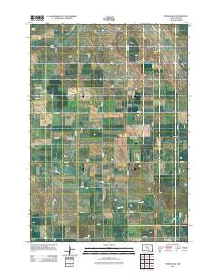 Pukwana NE South Dakota Historical topographic map, 1:24000 scale, 7.5 X 7.5 Minute, Year 2012