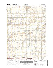 Pukwana SE South Dakota Current topographic map, 1:24000 scale, 7.5 X 7.5 Minute, Year 2015