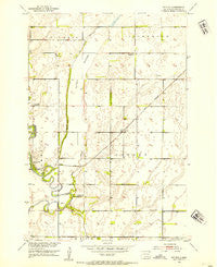 Putney South Dakota Historical topographic map, 1:24000 scale, 7.5 X 7.5 Minute, Year 1952