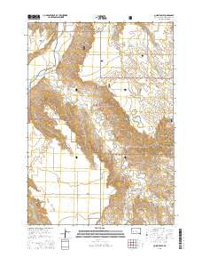 Quinn Table South Dakota Current topographic map, 1:24000 scale, 7.5 X 7.5 Minute, Year 2015
