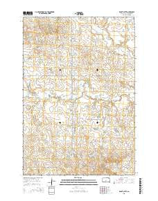 Rabbit Butte South Dakota Current topographic map, 1:24000 scale, 7.5 X 7.5 Minute, Year 2015