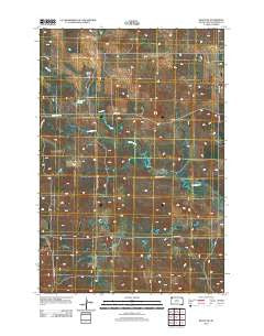 Ralph SW South Dakota Historical topographic map, 1:24000 scale, 7.5 X 7.5 Minute, Year 2012