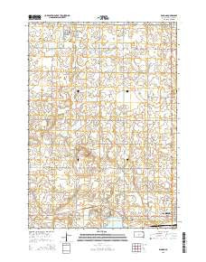 Ramona South Dakota Current topographic map, 1:24000 scale, 7.5 X 7.5 Minute, Year 2015