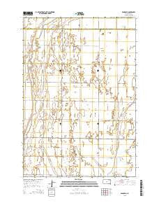 Randolph South Dakota Current topographic map, 1:24000 scale, 7.5 X 7.5 Minute, Year 2015