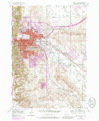 Rapid City East South Dakota Historical topographic map, 1:24000 scale, 7.5 X 7.5 Minute, Year 1953