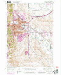 Rapid City East South Dakota Historical topographic map, 1:24000 scale, 7.5 X 7.5 Minute, Year 1953