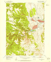 Rapid City West South Dakota Historical topographic map, 1:24000 scale, 7.5 X 7.5 Minute, Year 1953