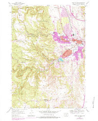 Rapid City West South Dakota Historical topographic map, 1:24000 scale, 7.5 X 7.5 Minute, Year 1953