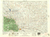 Rapid City South Dakota Historical topographic map, 1:250000 scale, 1 X 2 Degree, Year 1957