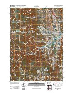 Rapid City West South Dakota Historical topographic map, 1:24000 scale, 7.5 X 7.5 Minute, Year 2012