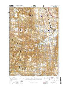 Rapid City West South Dakota Current topographic map, 1:24000 scale, 7.5 X 7.5 Minute, Year 2015
