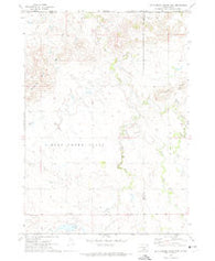 Rattlesnake Butte East South Dakota Historical topographic map, 1:24000 scale, 7.5 X 7.5 Minute, Year 1971