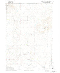 Rattlesnake Butte West South Dakota Historical topographic map, 1:24000 scale, 7.5 X 7.5 Minute, Year 1971