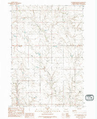 Rattlesnake Butte South Dakota Historical topographic map, 1:24000 scale, 7.5 X 7.5 Minute, Year 1982