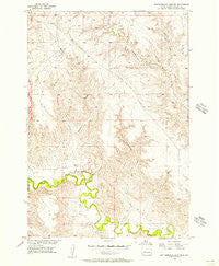 Rattlesnake Lake NE South Dakota Historical topographic map, 1:24000 scale, 7.5 X 7.5 Minute, Year 1955