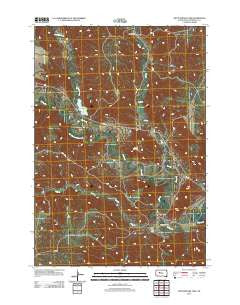 Rattlesnake Lake South Dakota Historical topographic map, 1:24000 scale, 7.5 X 7.5 Minute, Year 2012