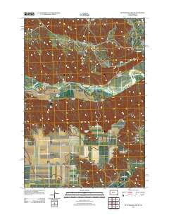 Rattlesnake Lake SE South Dakota Historical topographic map, 1:24000 scale, 7.5 X 7.5 Minute, Year 2012