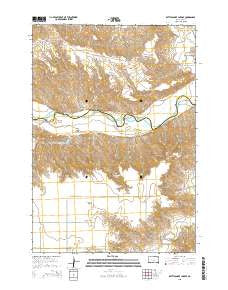 Rattlesnake Lake SE South Dakota Current topographic map, 1:24000 scale, 7.5 X 7.5 Minute, Year 2015