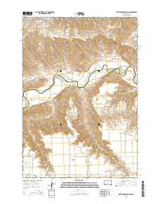 Rattlesnake Lake SW South Dakota Current topographic map, 1:24000 scale, 7.5 X 7.5 Minute, Year 2015