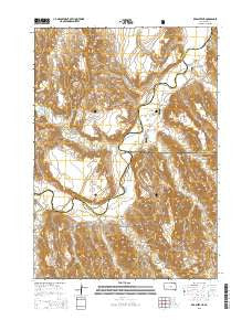 Red Shirt NE South Dakota Current topographic map, 1:24000 scale, 7.5 X 7.5 Minute, Year 2015