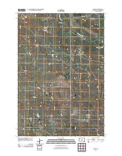 Redig South Dakota Historical topographic map, 1:24000 scale, 7.5 X 7.5 Minute, Year 2012