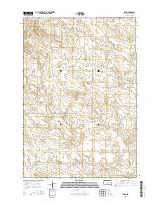 Redig South Dakota Current topographic map, 1:24000 scale, 7.5 X 7.5 Minute, Year 2015