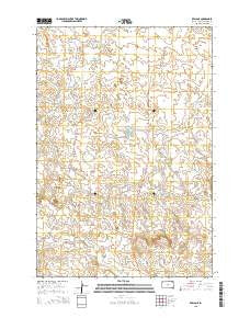 Redig NE South Dakota Current topographic map, 1:24000 scale, 7.5 X 7.5 Minute, Year 2015