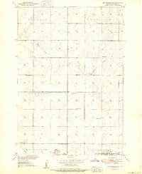 Ree Heights NW South Dakota Historical topographic map, 1:24000 scale, 7.5 X 7.5 Minute, Year 1951