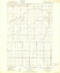 Ree Heights SE South Dakota Historical topographic map, 1:24000 scale, 7.5 X 7.5 Minute, Year 1950