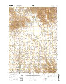 Reliance South Dakota Current topographic map, 1:24000 scale, 7.5 X 7.5 Minute, Year 2015