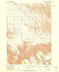 Reliance SE South Dakota Historical topographic map, 1:24000 scale, 7.5 X 7.5 Minute, Year 1952