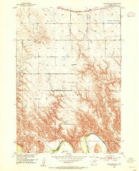 Reliance SW South Dakota Historical topographic map, 1:24000 scale, 7.5 X 7.5 Minute, Year 1952