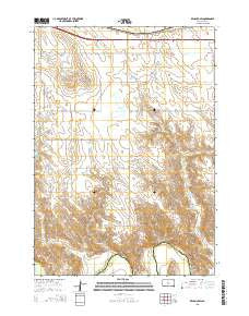 Reliance SW South Dakota Current topographic map, 1:24000 scale, 7.5 X 7.5 Minute, Year 2015