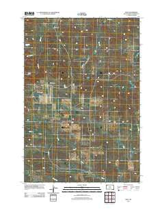 Reva South Dakota Historical topographic map, 1:24000 scale, 7.5 X 7.5 Minute, Year 2012
